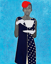 Painting by Amy Sherald on exhibition at the Whitney Museum in New York, April 9 - August 10, 2025, 041125